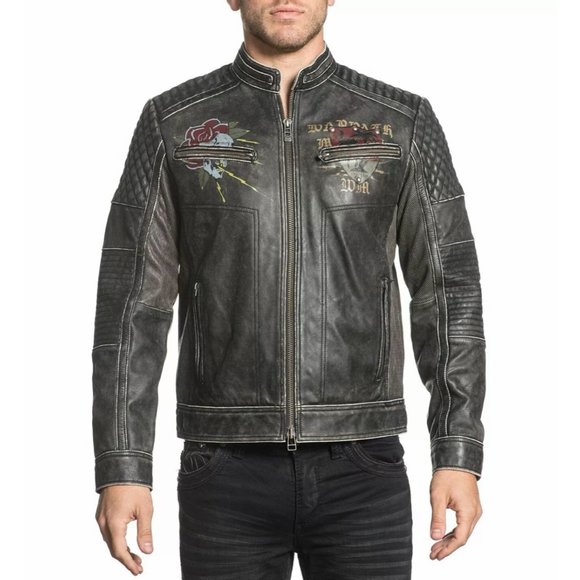 AFFLICTION Men's Jacket FAST MOTORS JACKET Limited - Picture 3 of 11